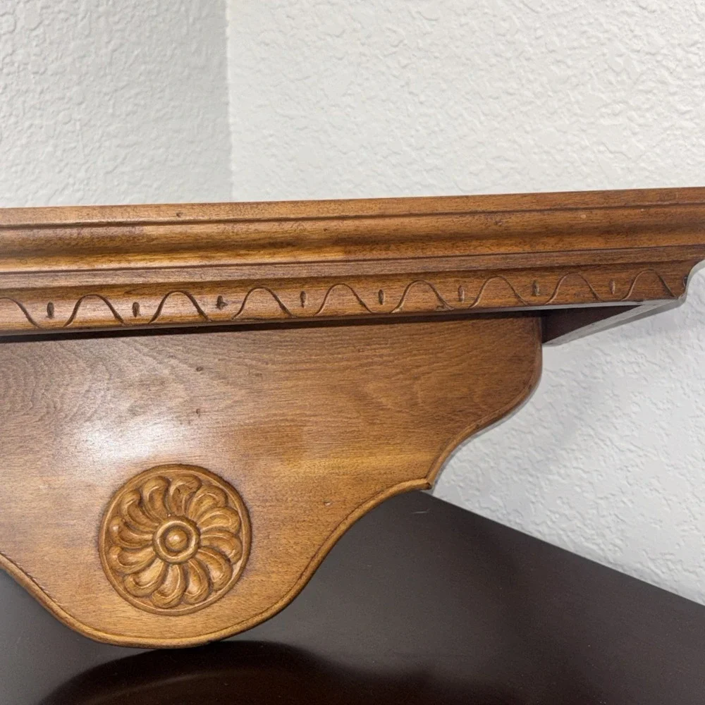 Ethan‎ Allen Vintage Wood Wall Shelf  18